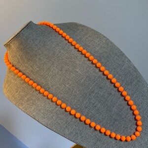 Vintage Orange Beaded Necklace
